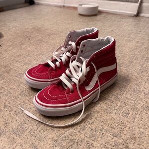 Vans Red High-Top Sneakers Size 6